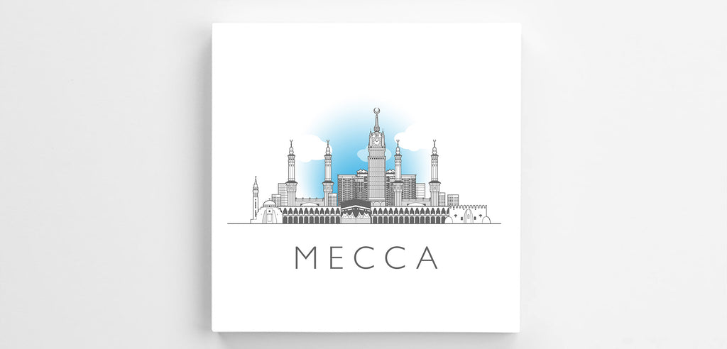 Mecca Saudi Arabia Cityscape Canvas Print
