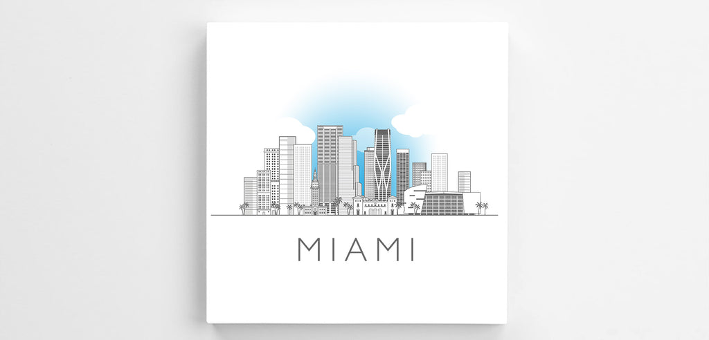 Miami Cityscape Canvas Print