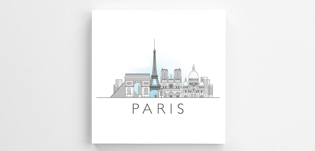 Paris, France Cityscape Canvas Print