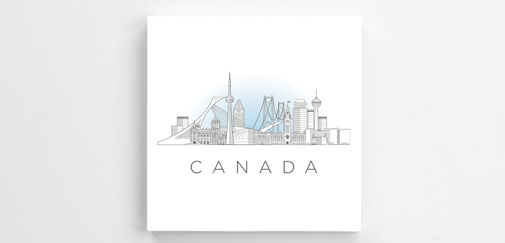 Canada Cityscape Canvas Print