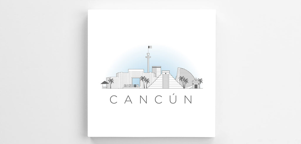 Cancun Cityscape Canvas Print